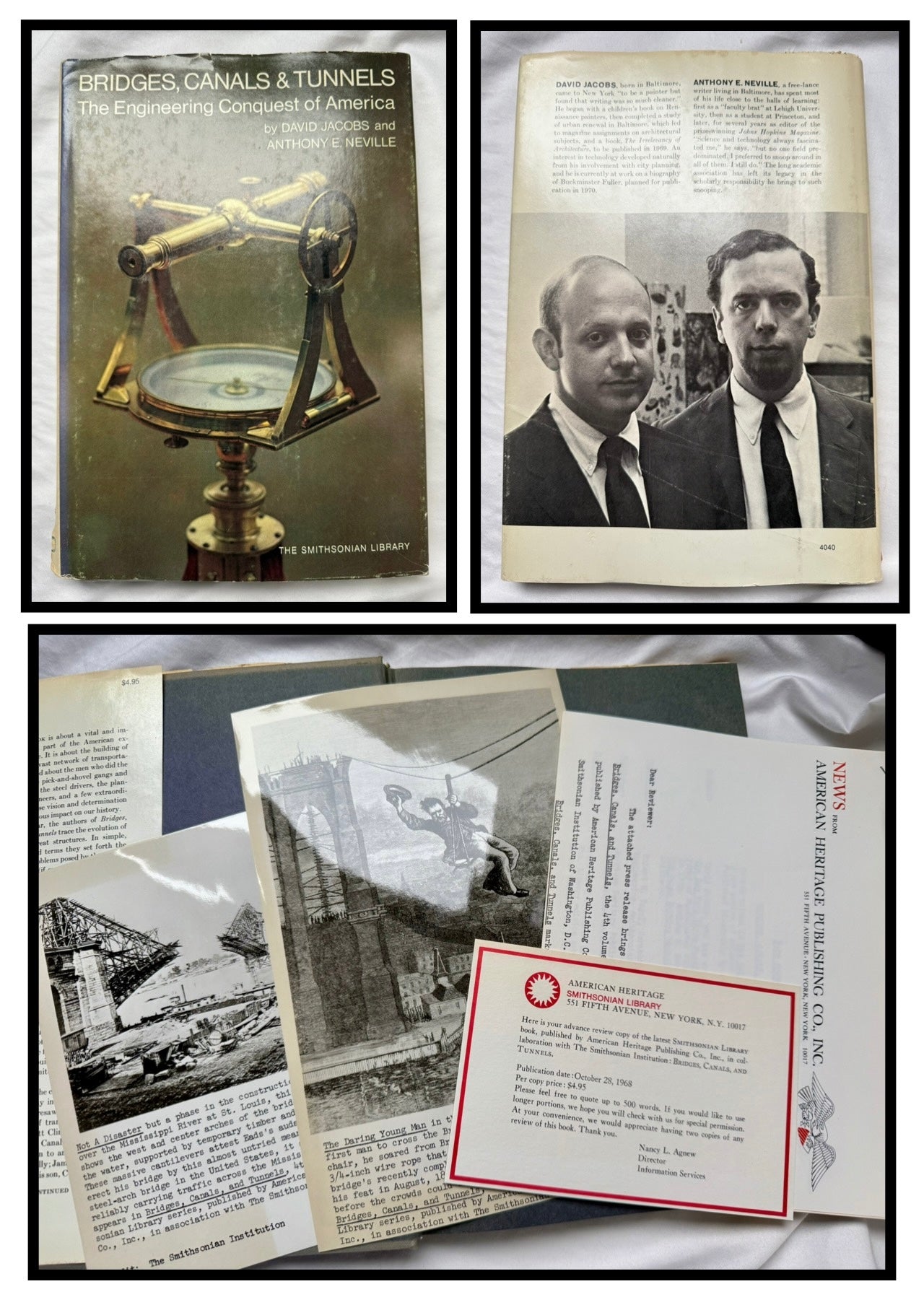 Bridges, Canals, and Tunnels: The Engineering Conquest of America by David Jacobs and Anthony E. Neville