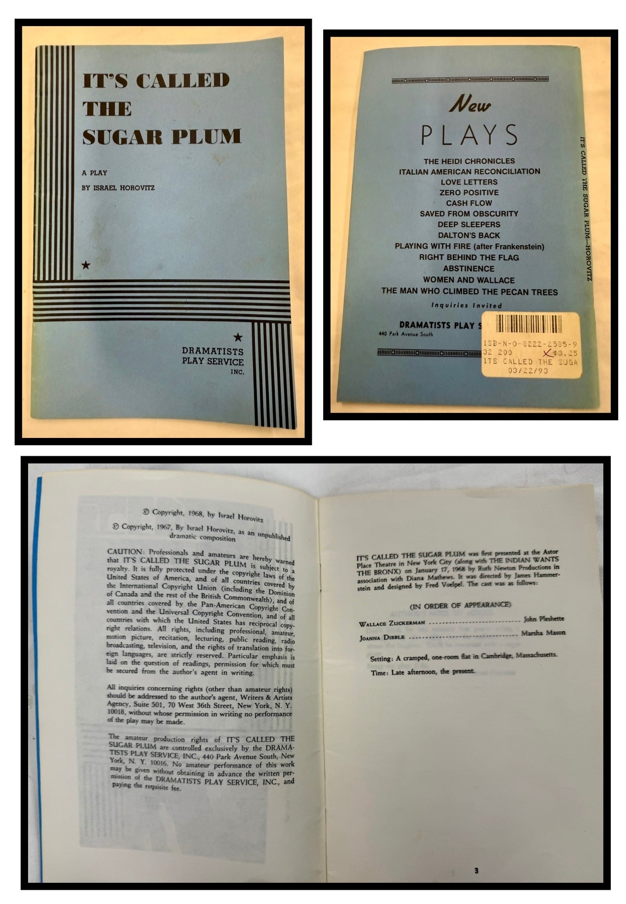 It’s Called The Sugar Plum (A Play by Israel Horowitz)