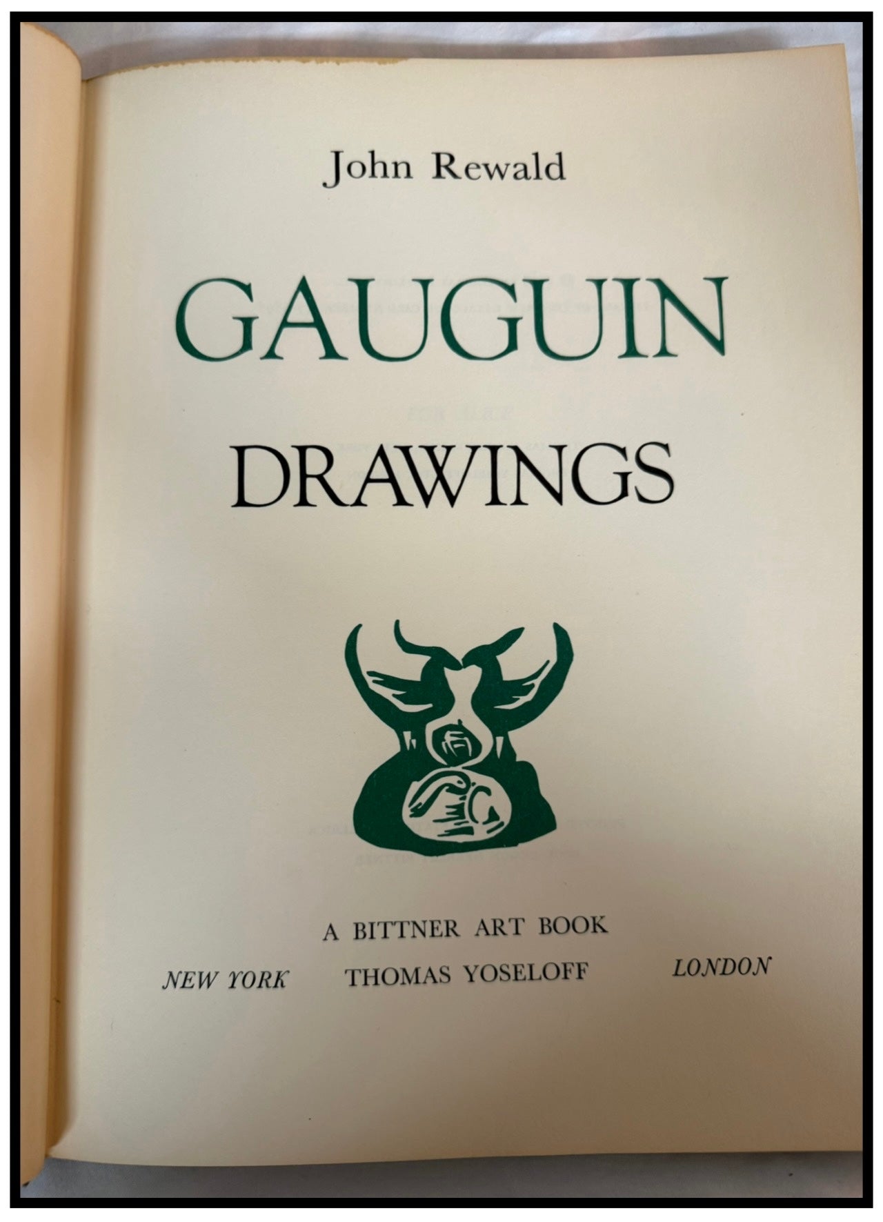 Gauguin’s Drawings by John Rewald