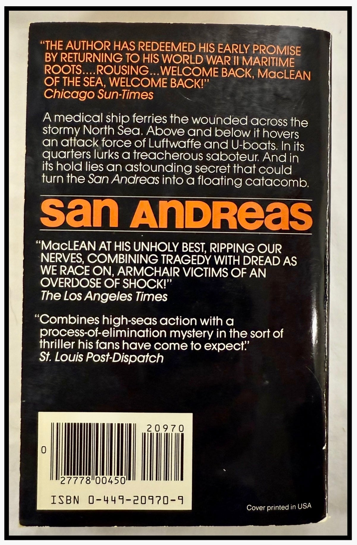 San Andreas by Alistair MacLean