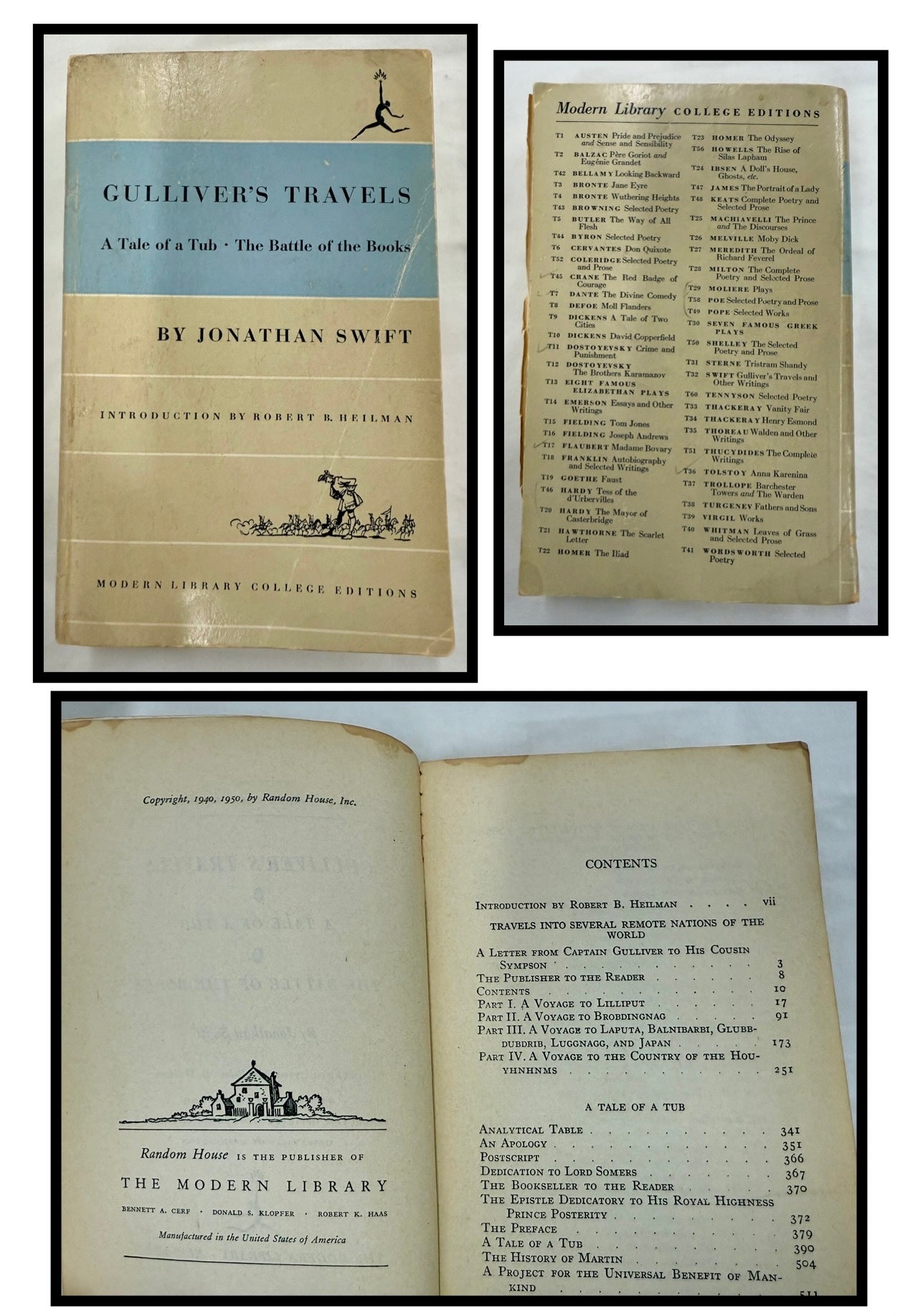 Gulliver’s Travels, A Tale of a Tub, and The Battle of the Books by Jonathan Swift