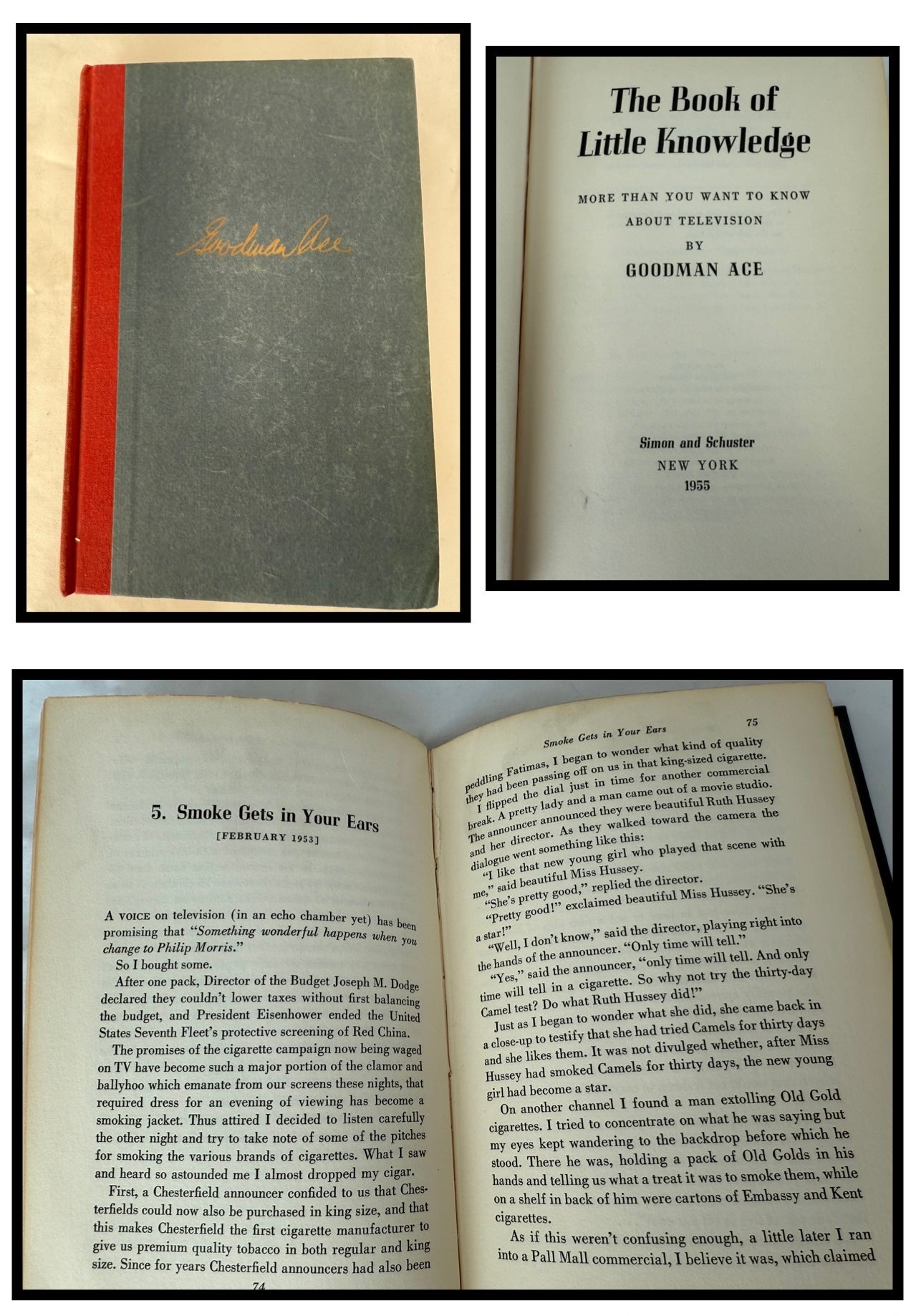 The Book of Little Knowledge: More Than You Want to Know About Television by Goodman Ace