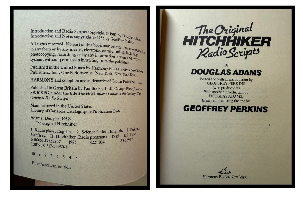 The Original Hitchhiker Radio Scripts by Douglas Adams