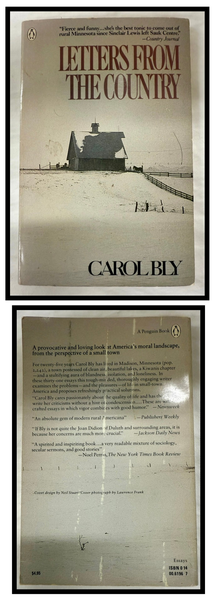 Letters From the Country by Carol Bly (Signed by the author)