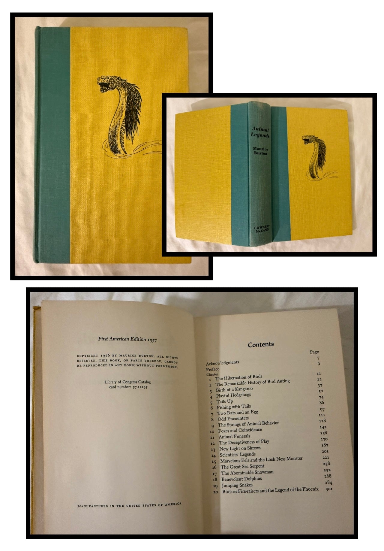 Animal Legends by Maurice Burton - drawings by George T. Hartmann