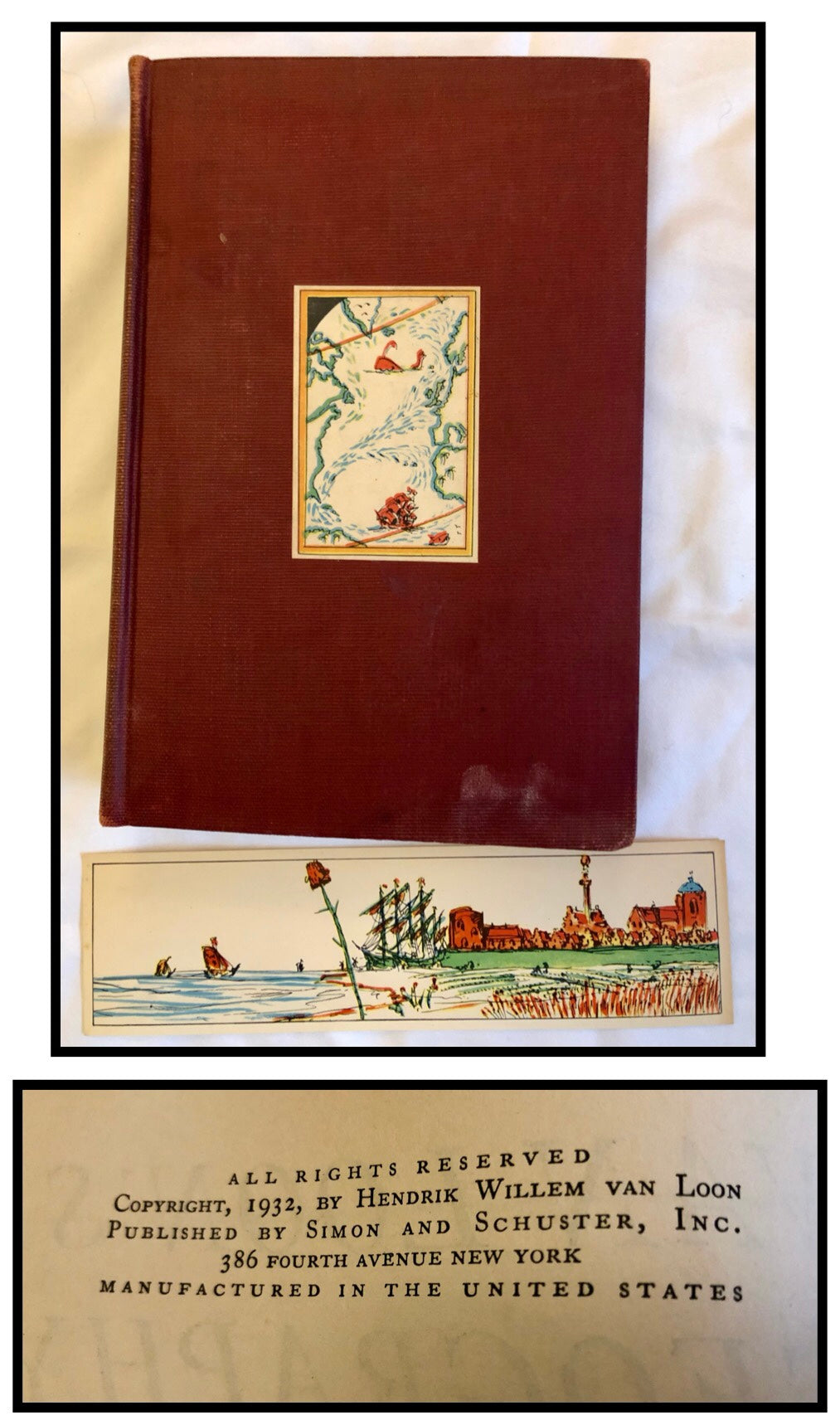 Van Loon's Geography and a Van Loon Bookmark