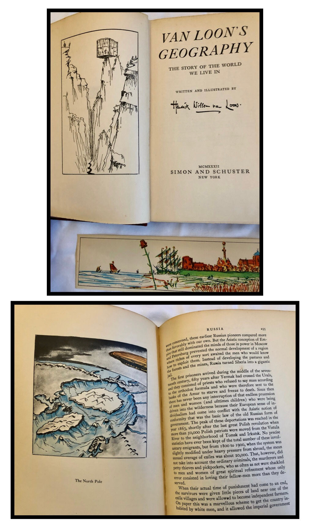 Van Loon's Geography and a Van Loon Bookmark